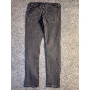 FOREVER 21 Skinny Jeans Mens 30/30 Black Denim Slim Fit Mid Rise Comfort Stretch
